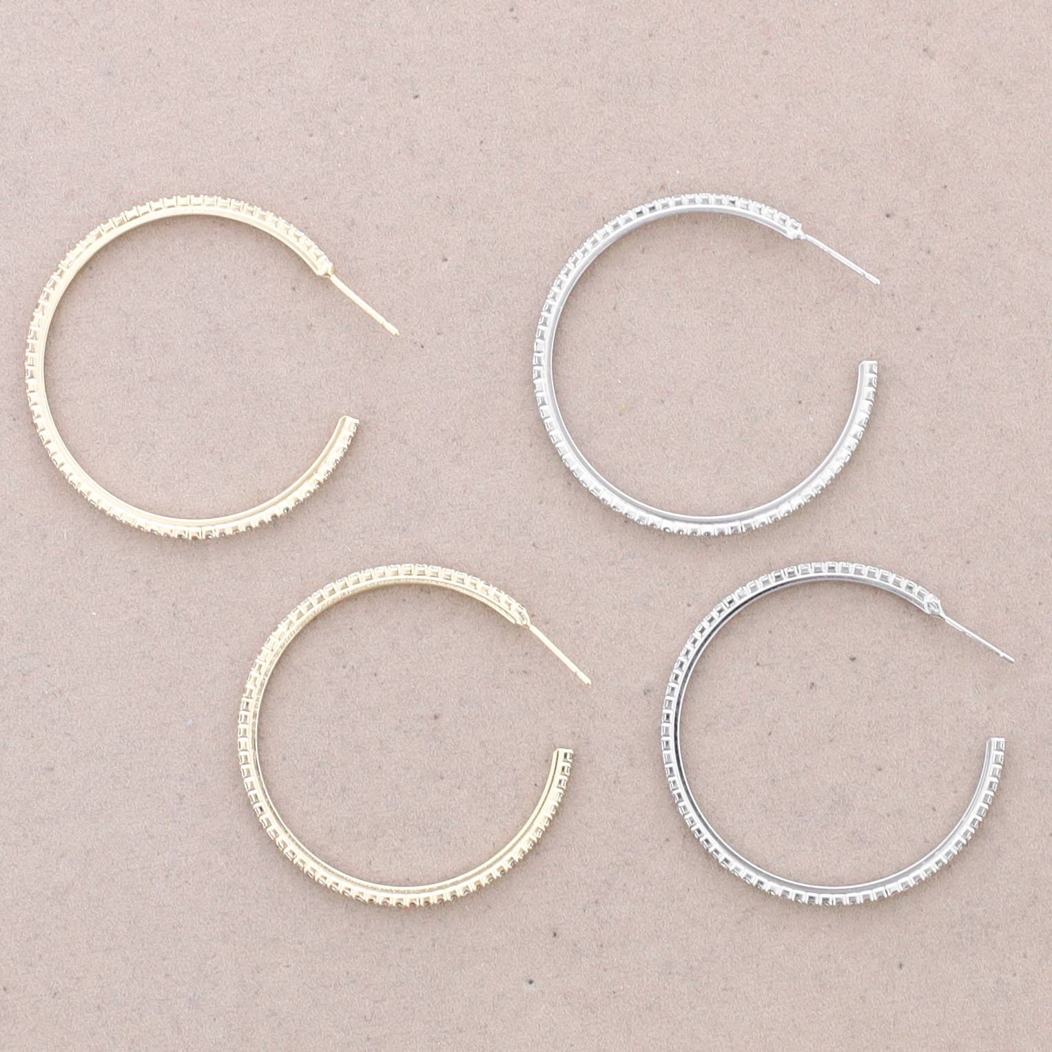 Oorringen Crystal Hoops