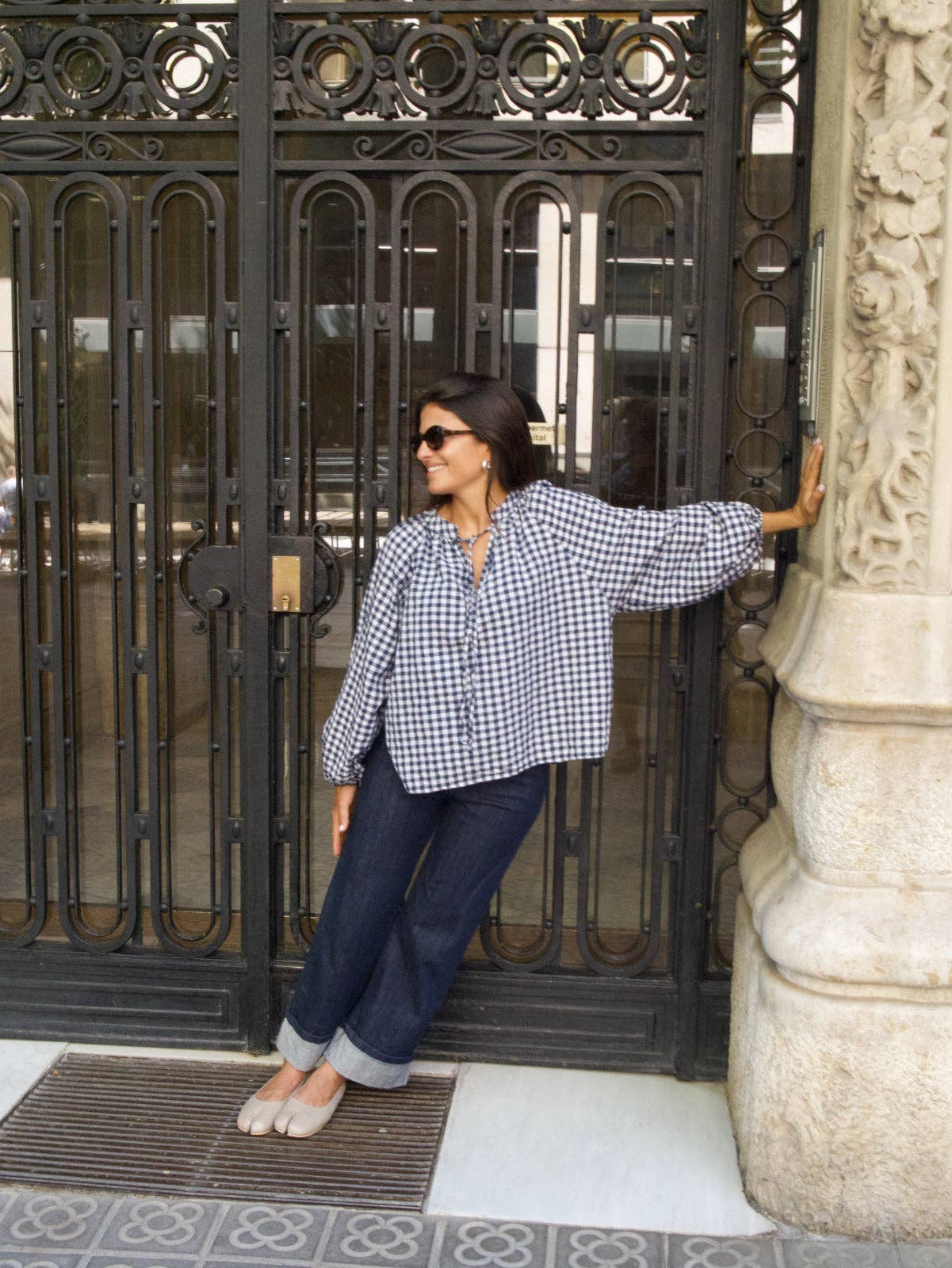 Blouse Matilde - Vichy Marine