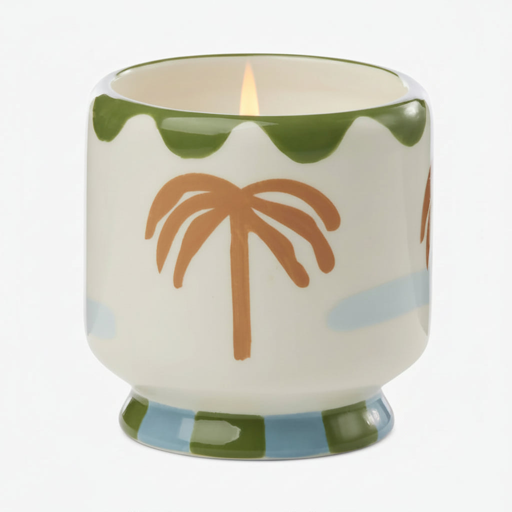 Adopo Palm Tree Ceramic Candle - Lush Palms