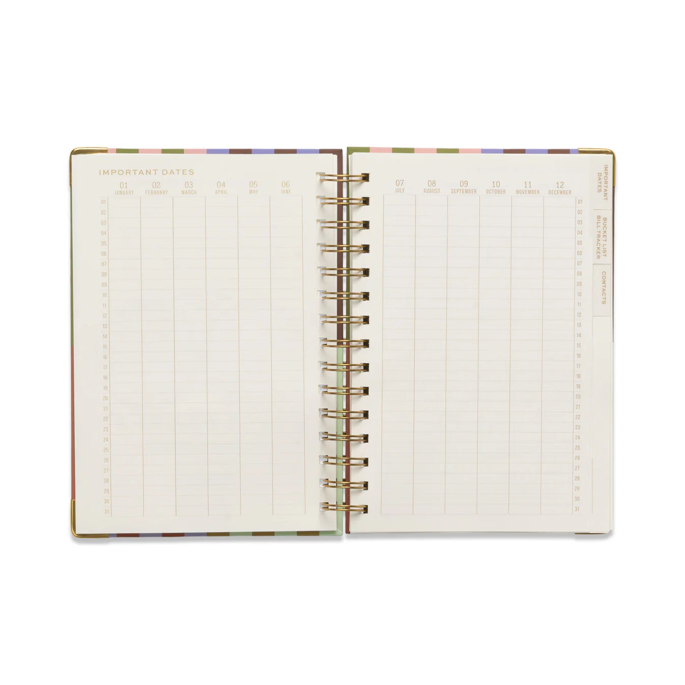 Undated 13 Month Perpetual Planner