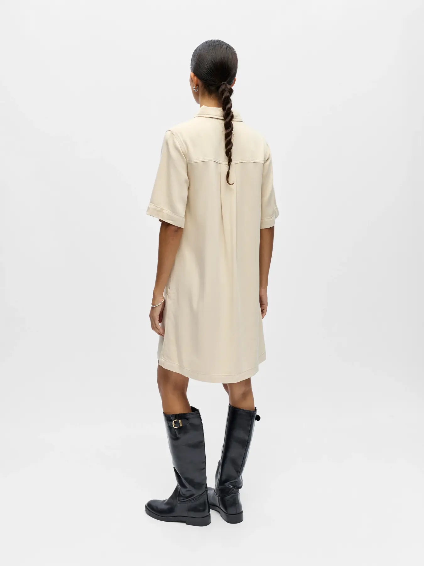 Object Denim Dress - Birch