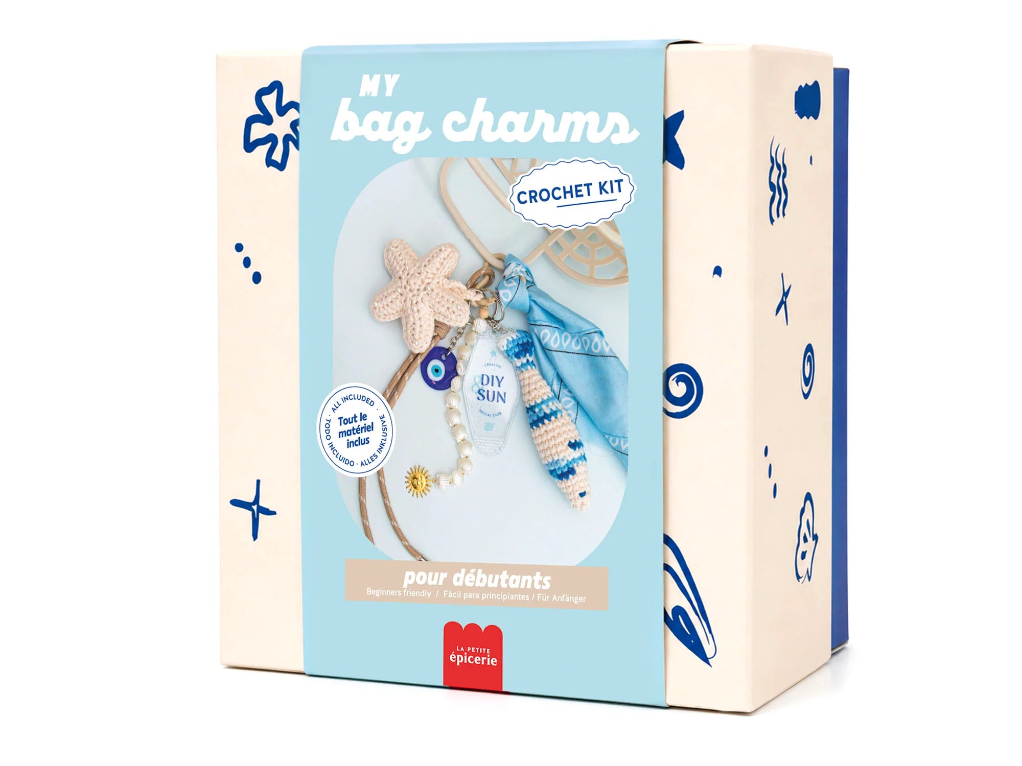 Kit DIY Crochet Bag Charms - Vitamin Sea