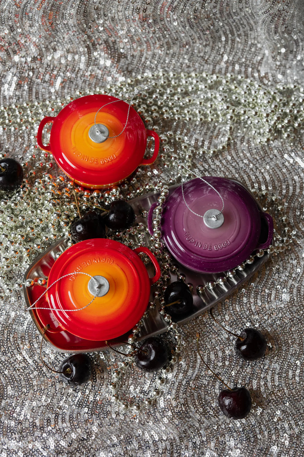 Kerstornament - Gietijzeren Pan Oranje