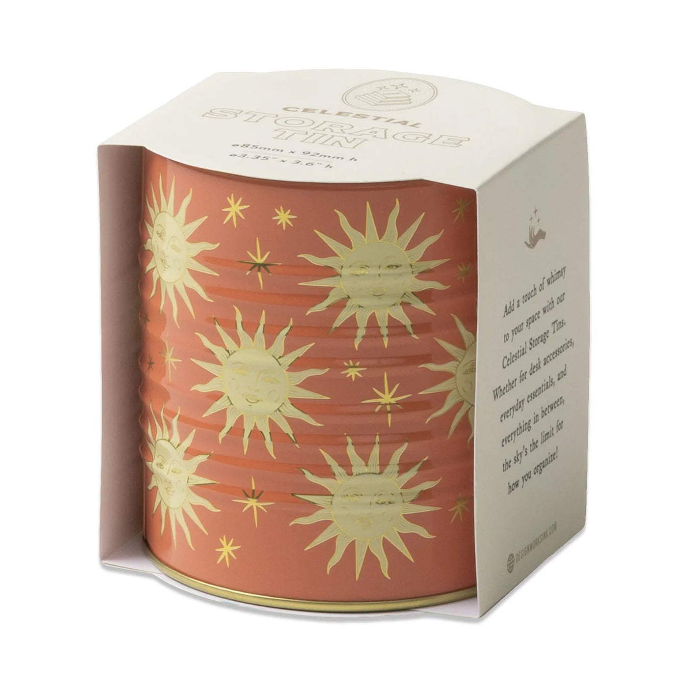 A Dopo Celestial Storage Tin - Terracotta Sun