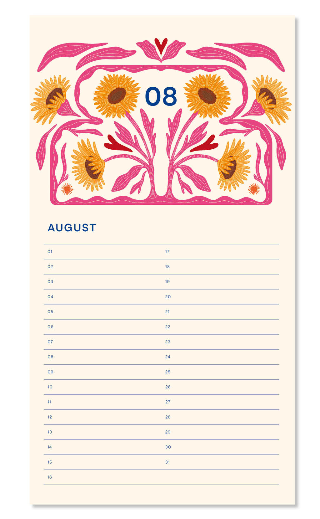 A-Journal Birthday Calendar