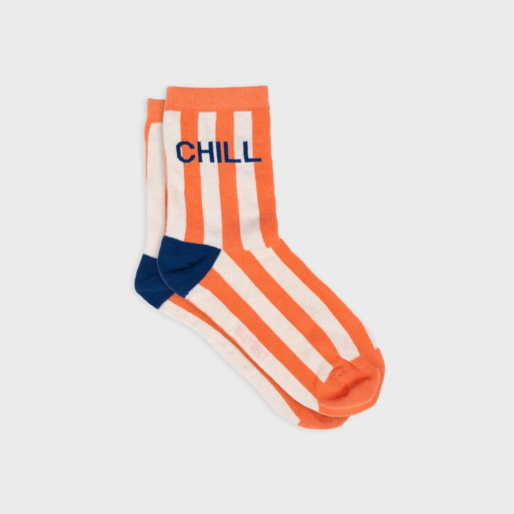 Billybelt Gestreepte Sokken Van Gekamd Katoen - Chill