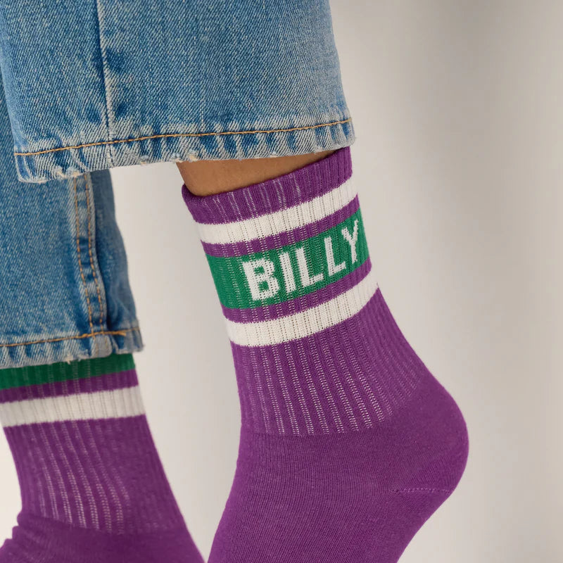 Billybelt Sokken - Paars Gestreept