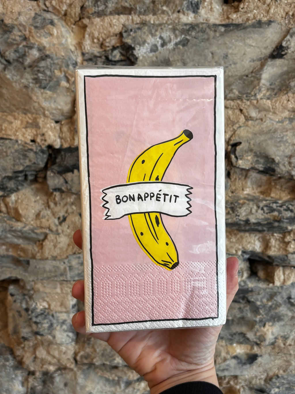 Rechthoekig papieren servet - Bon Appétit