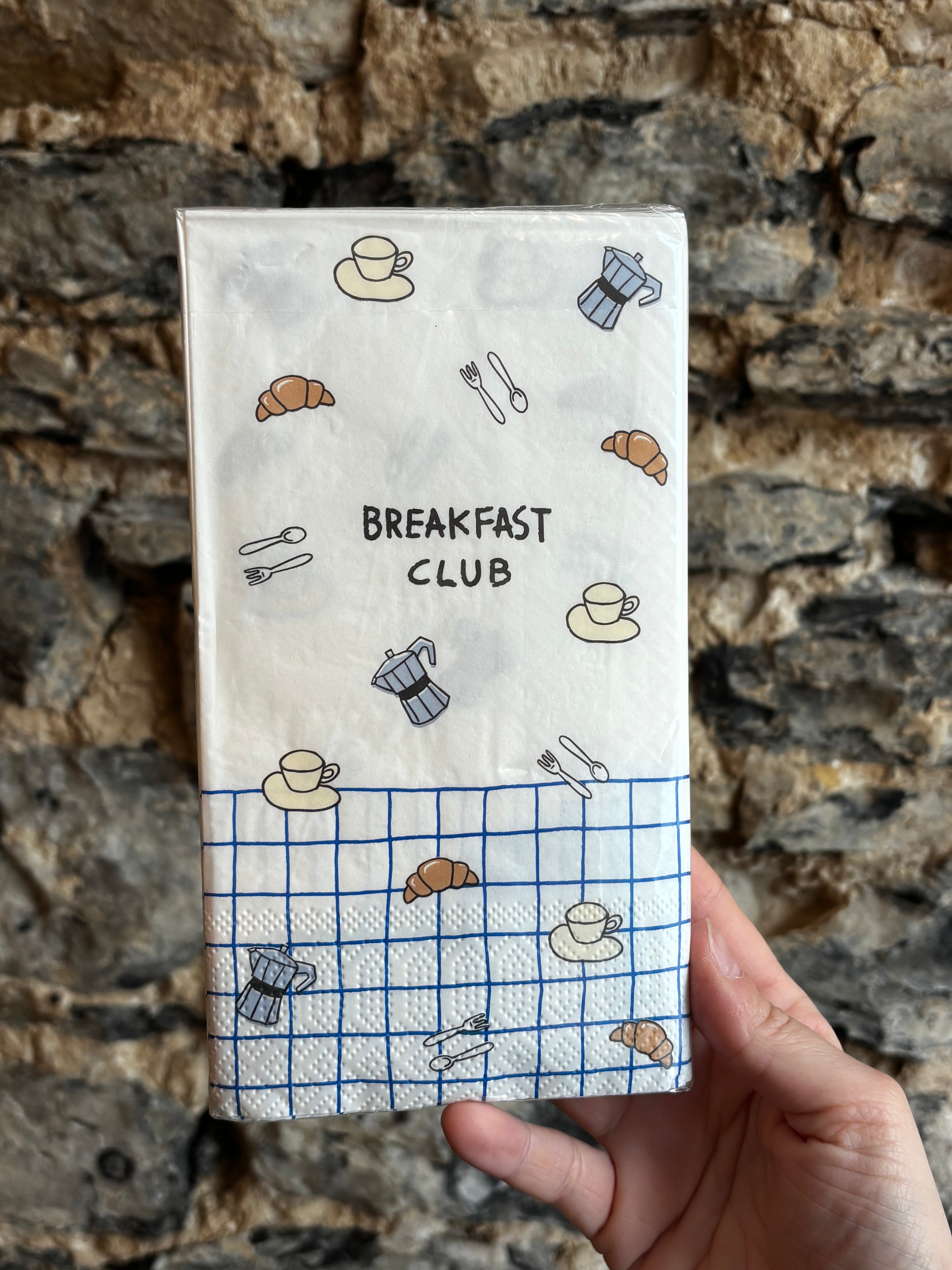 Rechthoekig papieren servet - Breakfast Club