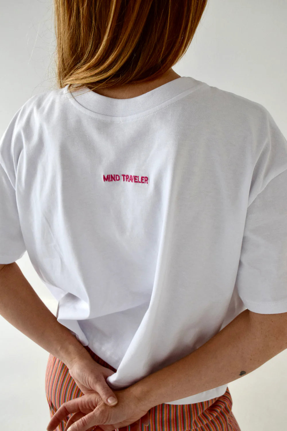 Mindtraveler Agata Cross Back T-Shirt - White