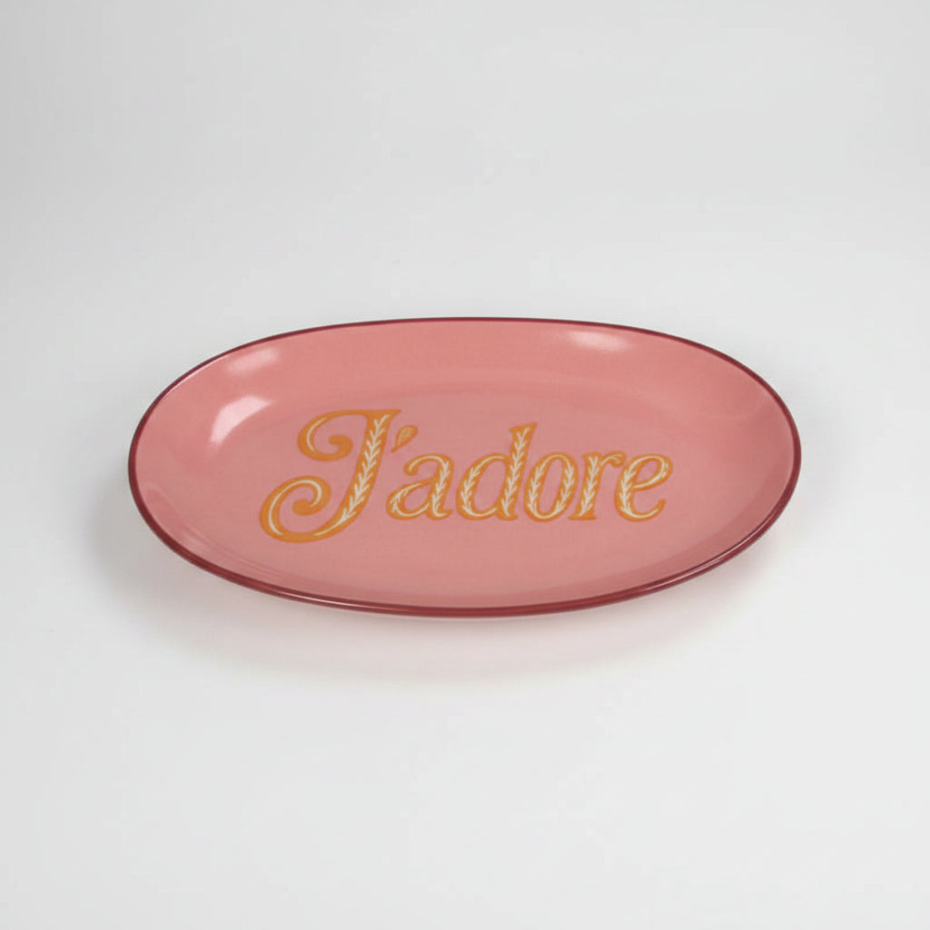 Bord J'adore Keramiek - Roze