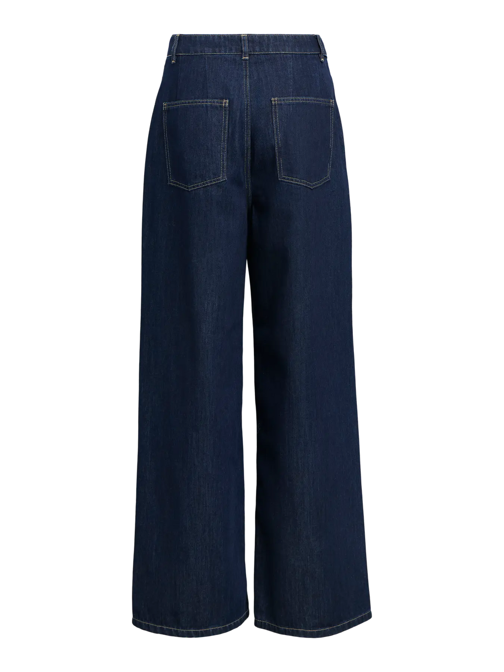 Object Mid Waist Jeans- Dark Blue Denim