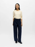 Object Mid Waist Jeans- Dark Blue Denim