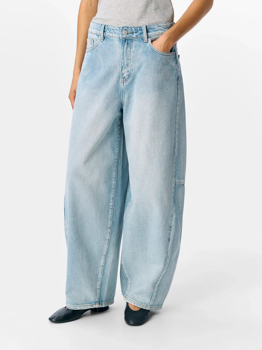Object Barrel Jeans - Light Blue