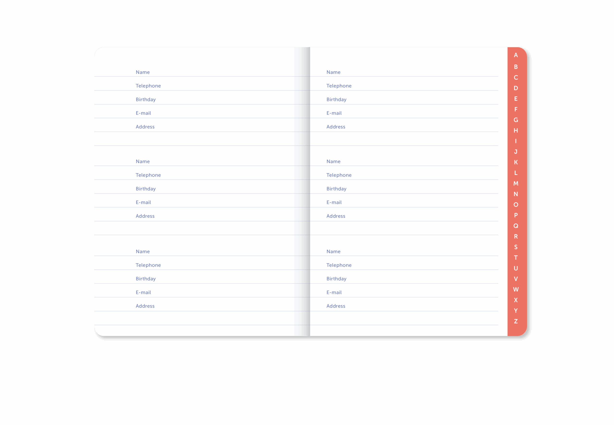 A-Journal Address Book - Checked