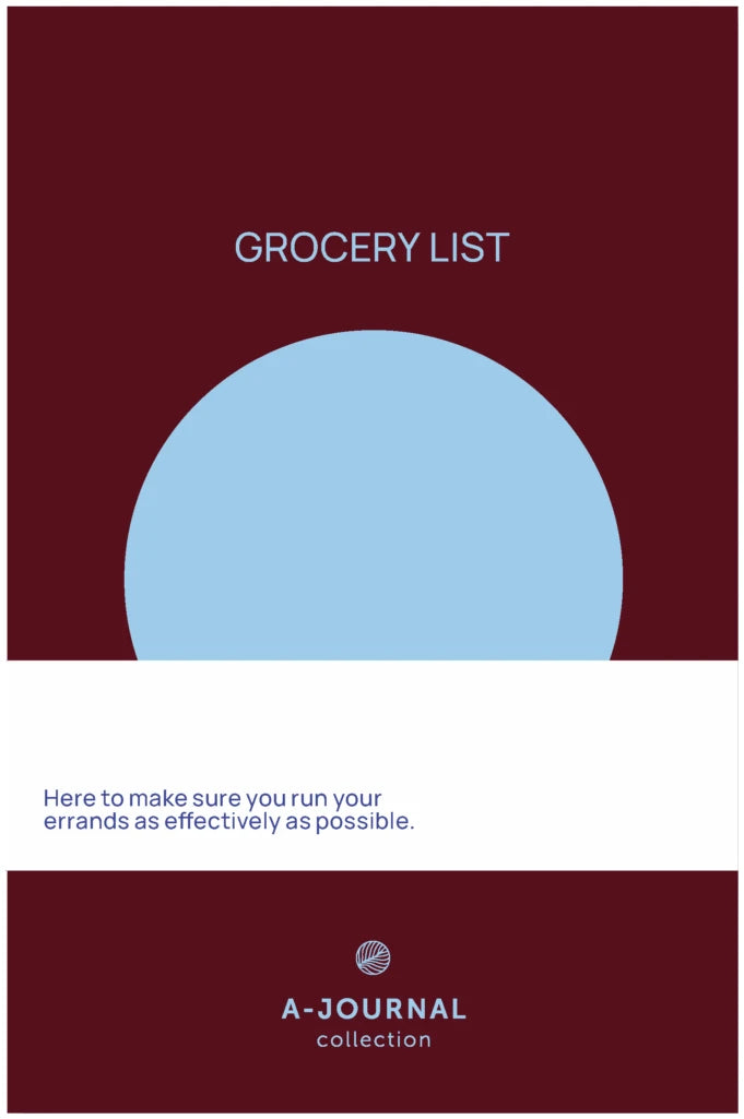 A-Journal Notepad - Grocery List