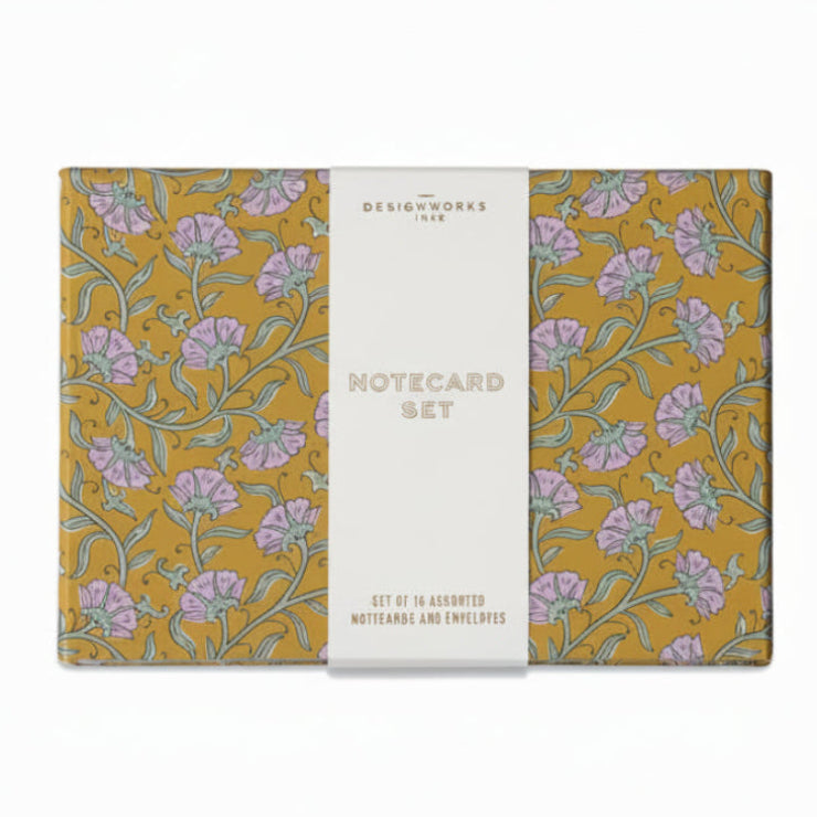 Vintage Floral Notecards - Set of 16
