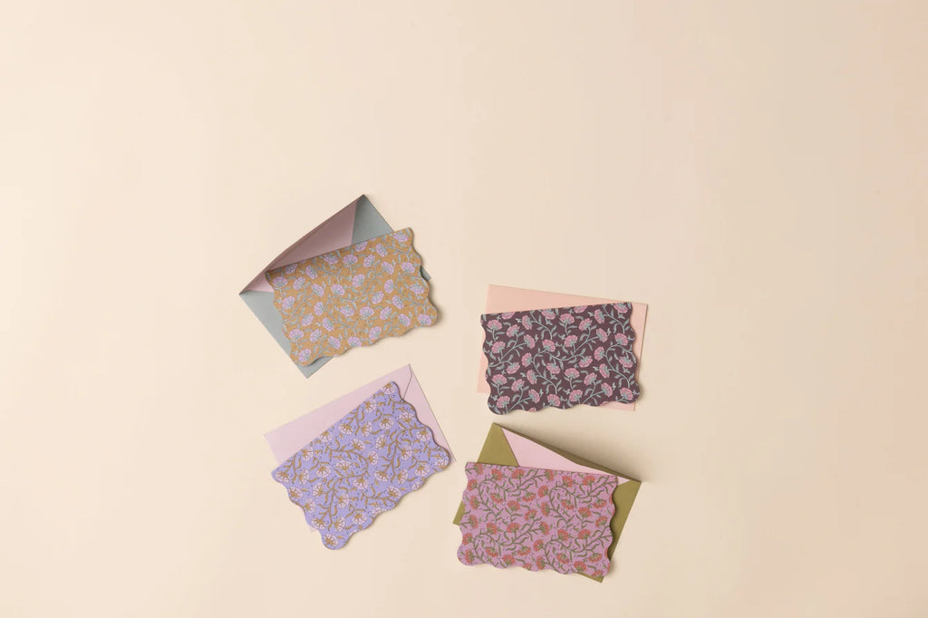 Vintage Floral Notecards - Set of 16