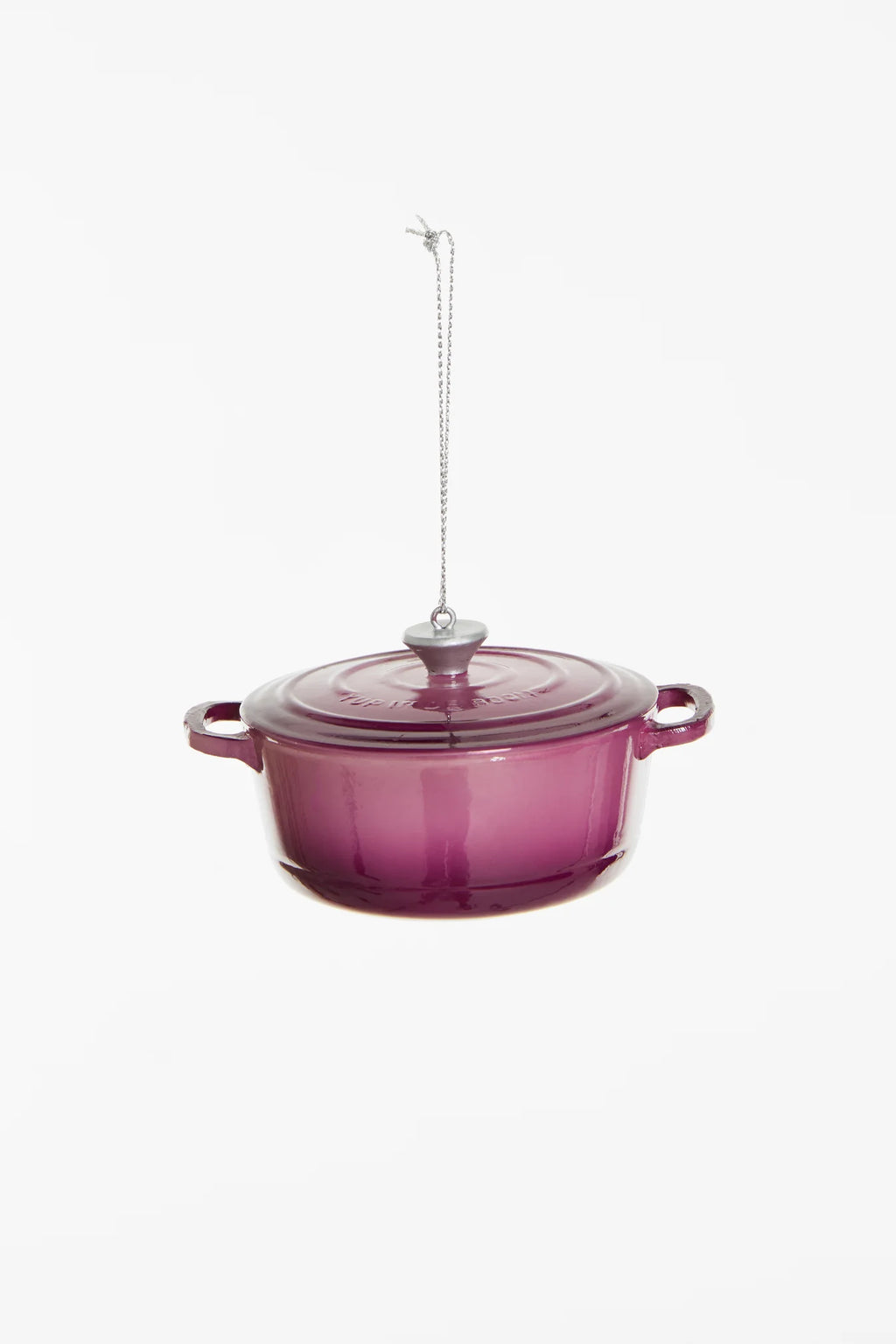 Kerstornament - Gietijzeren Pan Paars