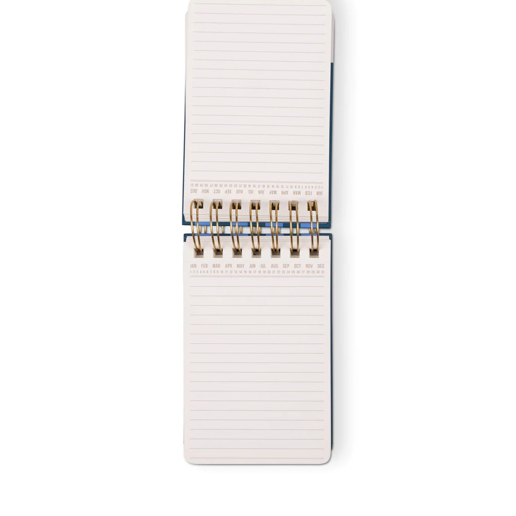 Twin Wire Chunky Notepad - Blue/Navy