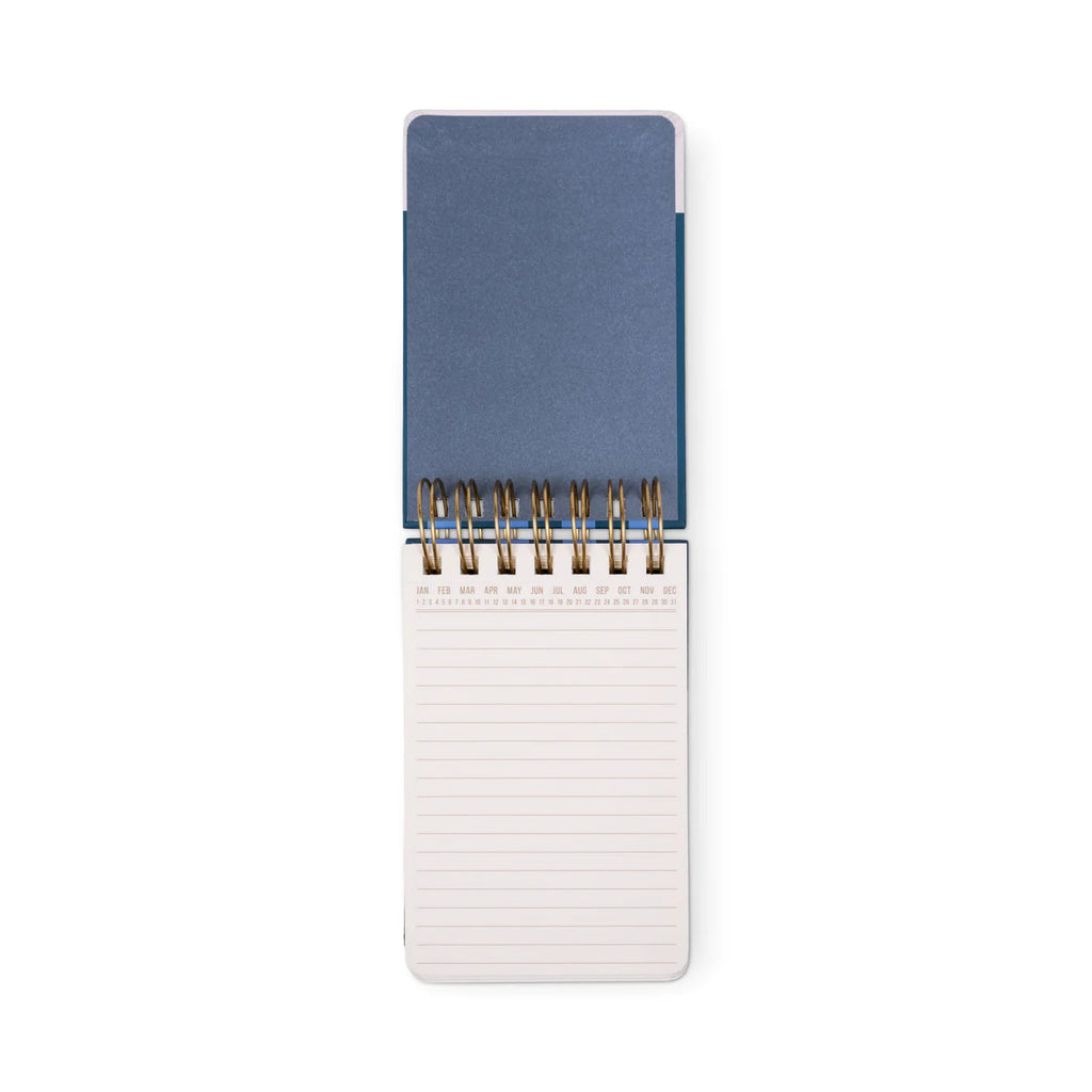 Twin Wire Chunky Notepad - Blue/Navy