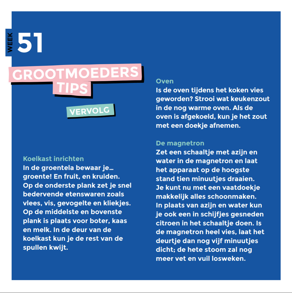 Schoonmaakkalender
