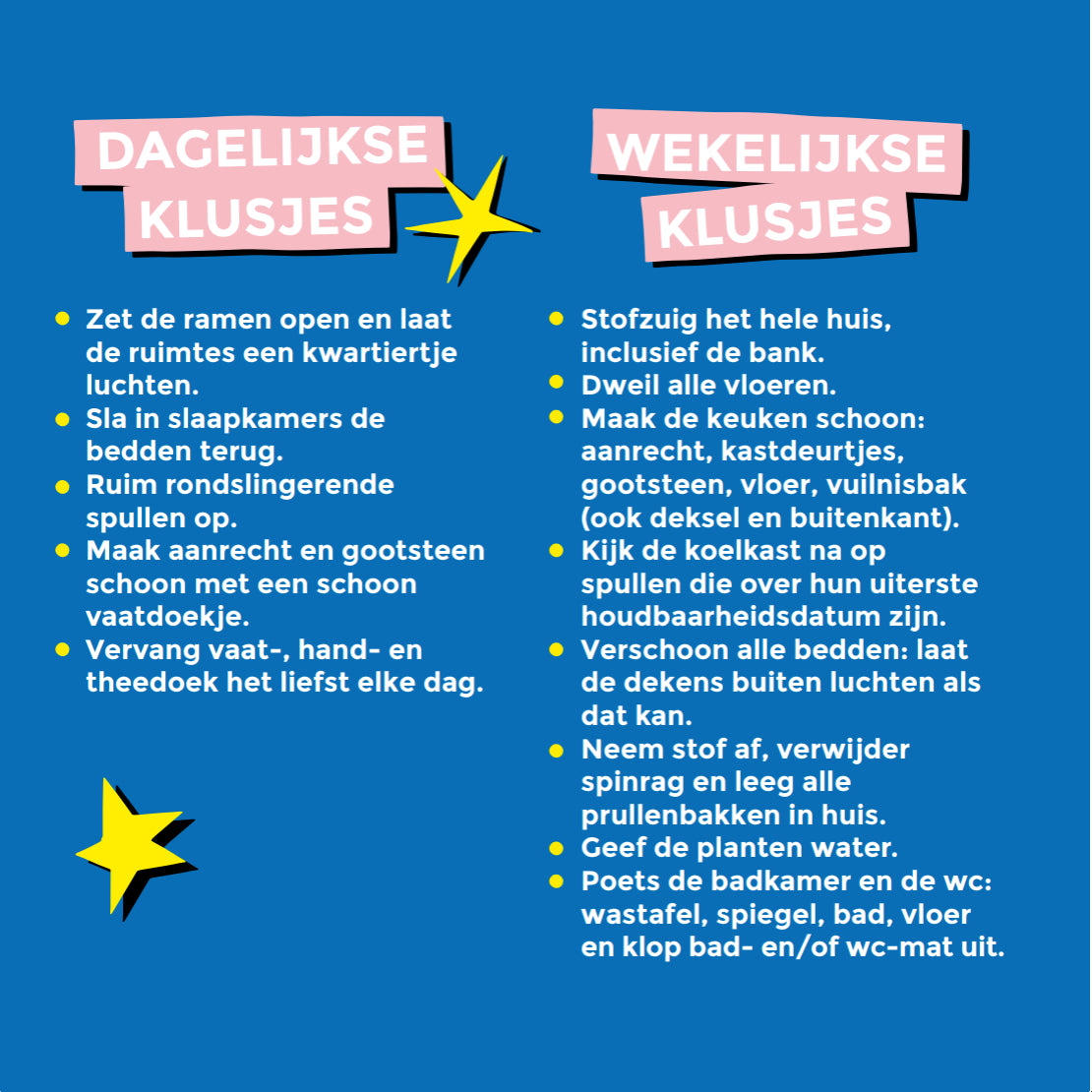 Schoonmaakkalender