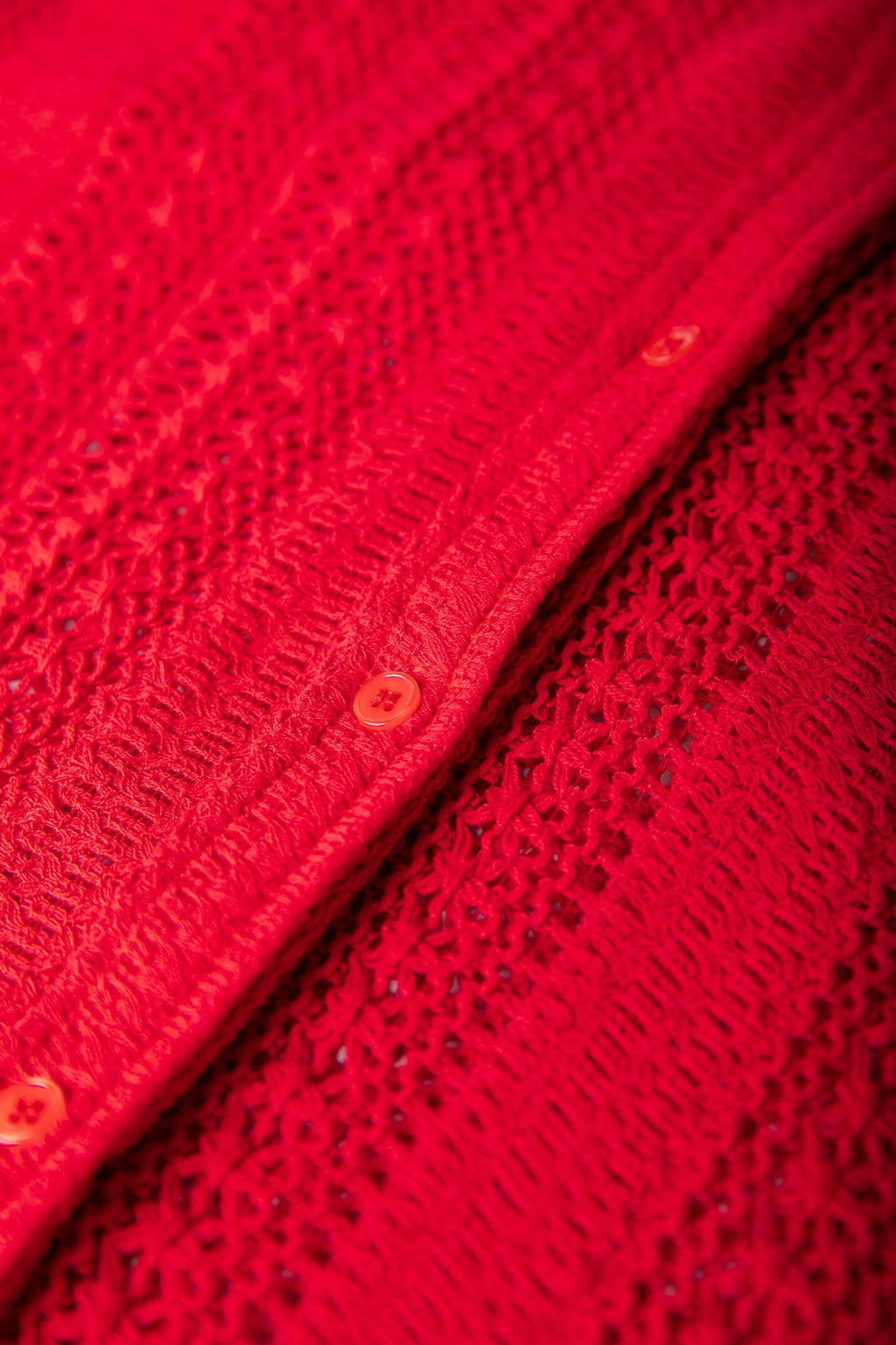 Talia Crochet Blouse - Poppy Red