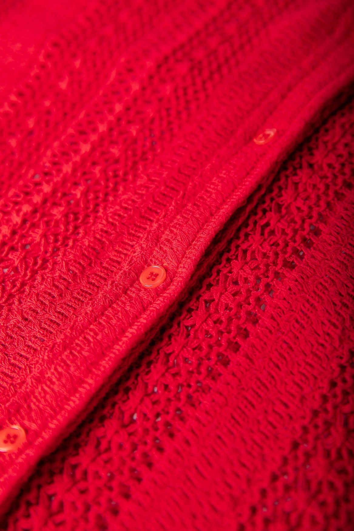 Talia Crochet Blouse - Poppy Red