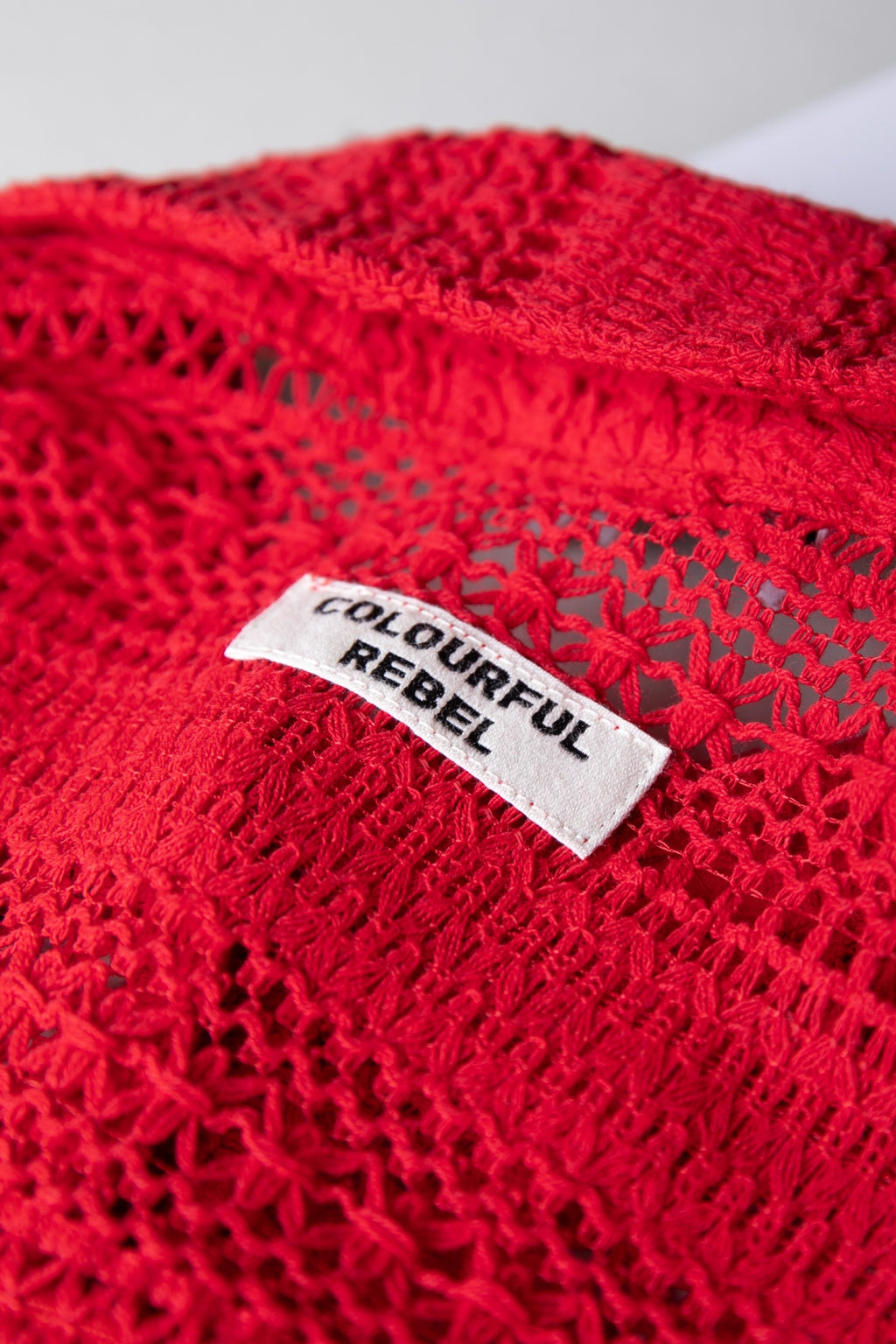 Talia Crochet Blouse - Poppy Red