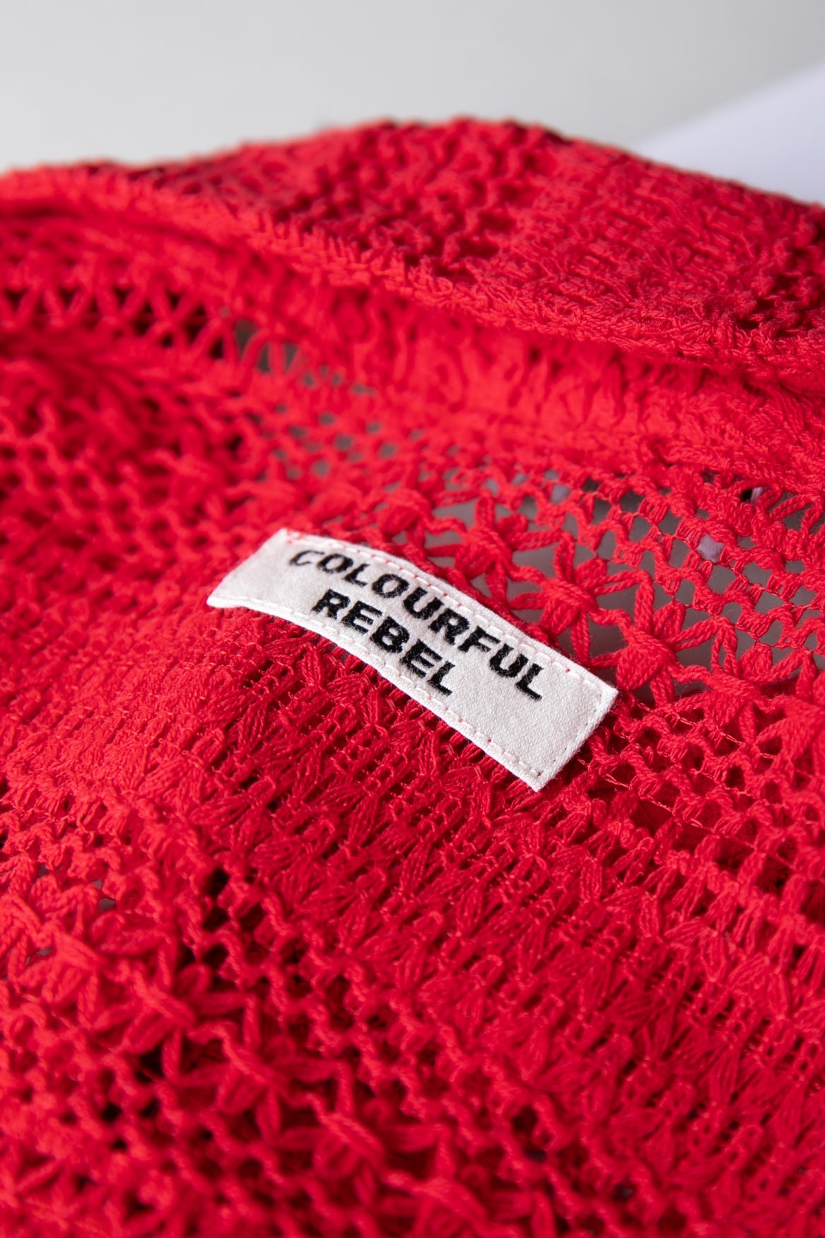 Talia Crochet Blouse - Poppy Red