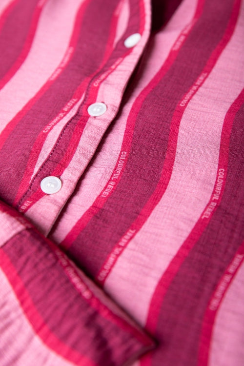 Tia Striped Kimono Sleeve Blouse