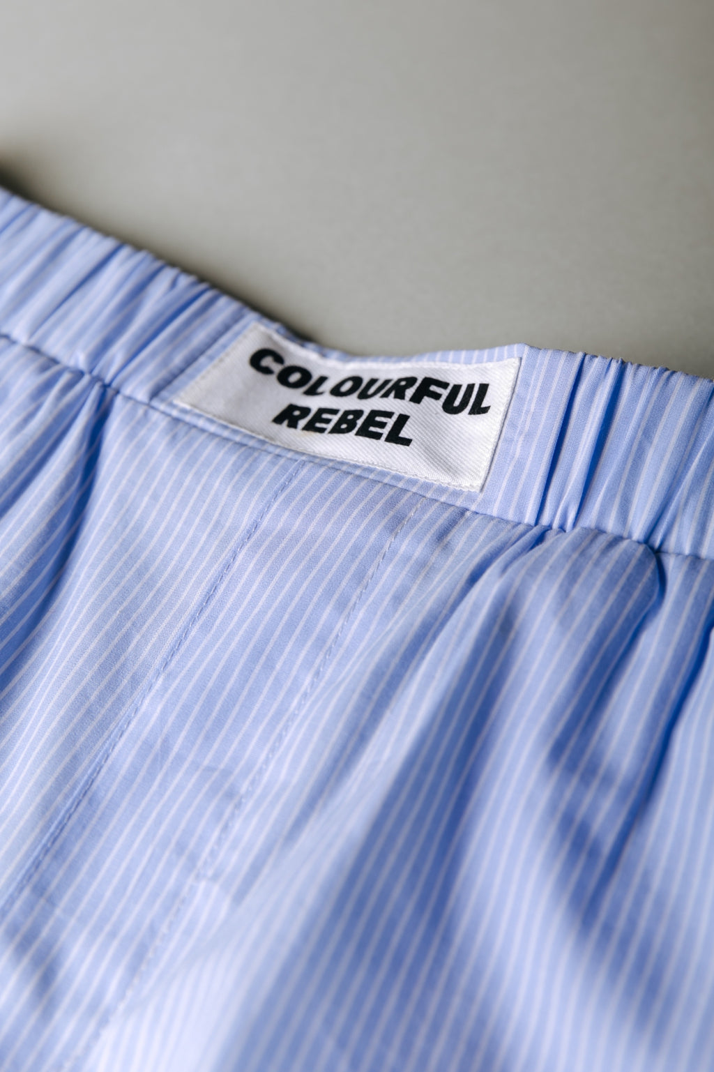 Lyn Striped Short - Light Baby Blue