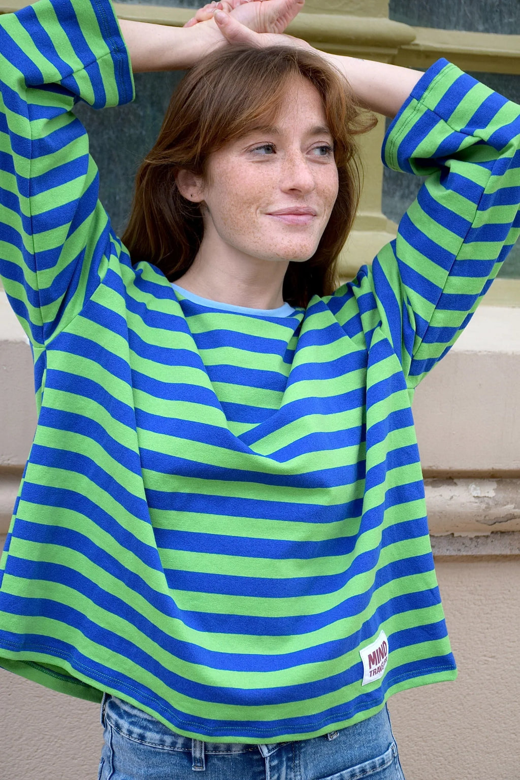 Mindtraveler Shirt Nuria - Groen en Blauw