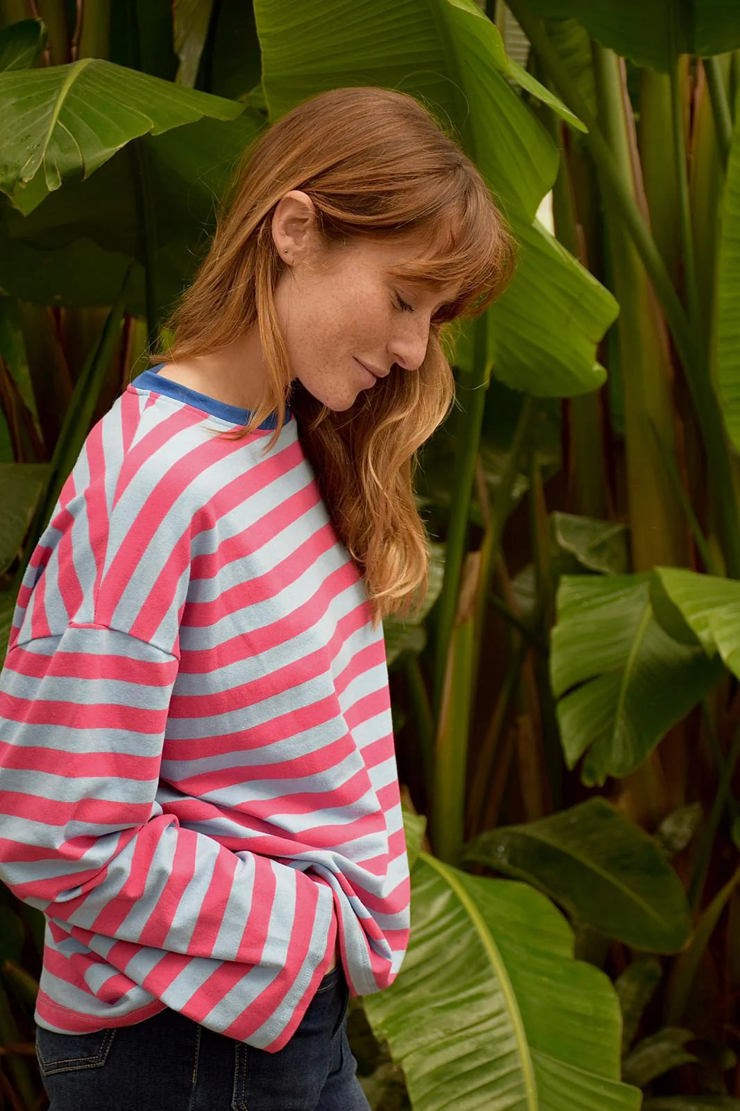 Mindtraveler Shirt Nuria - Blauw en Fucsia
