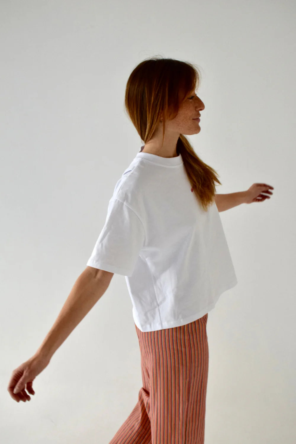 Mindtraveler Agata Cross Back T-Shirt - White