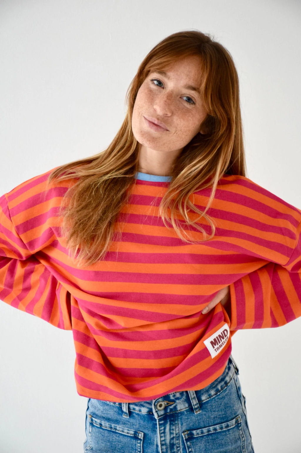 Mindtraveler Shirt Nuria - Fuschia and Orange