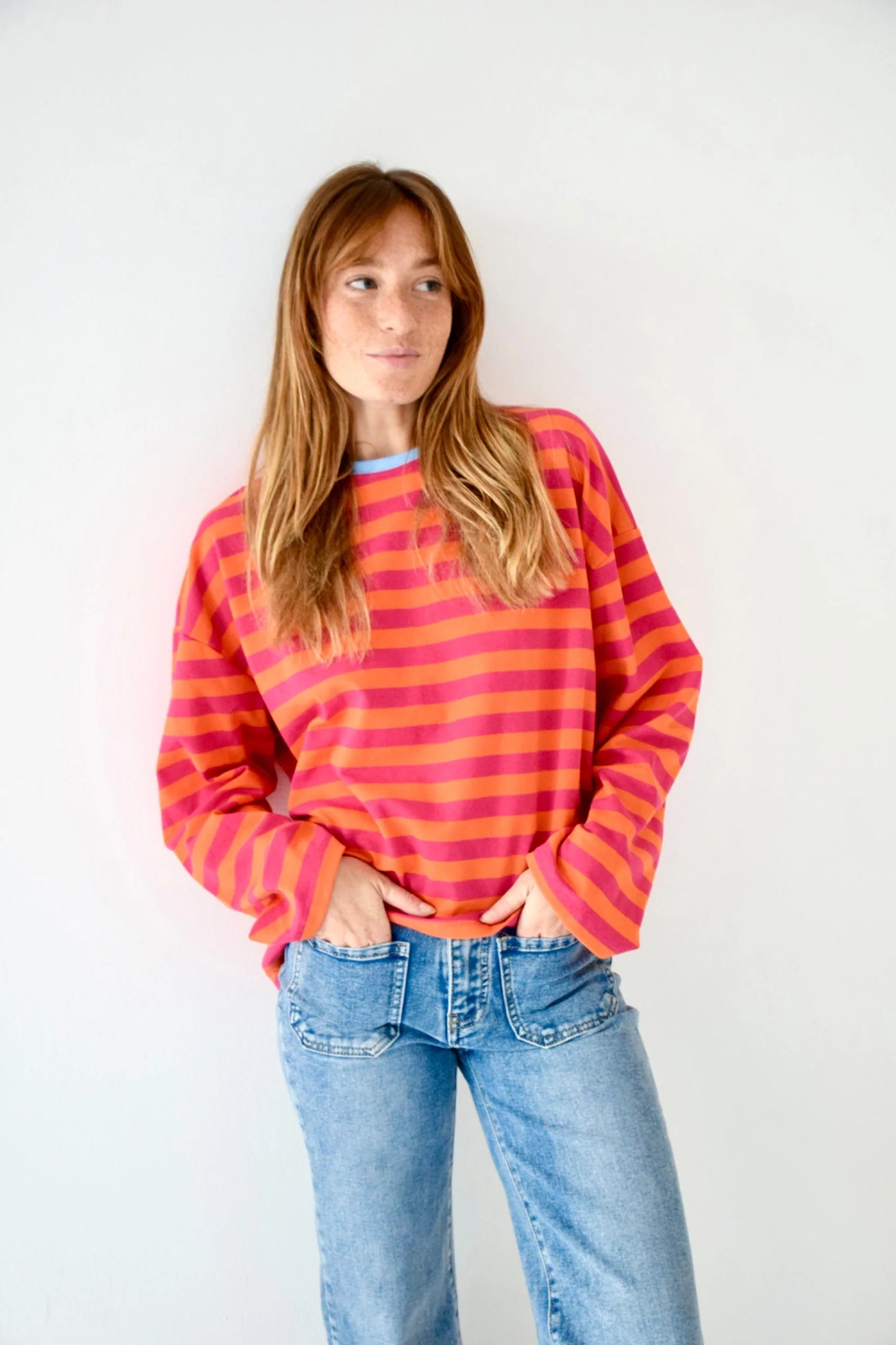 Mindtraveler Shirt Nuria - Fuschia and Orange