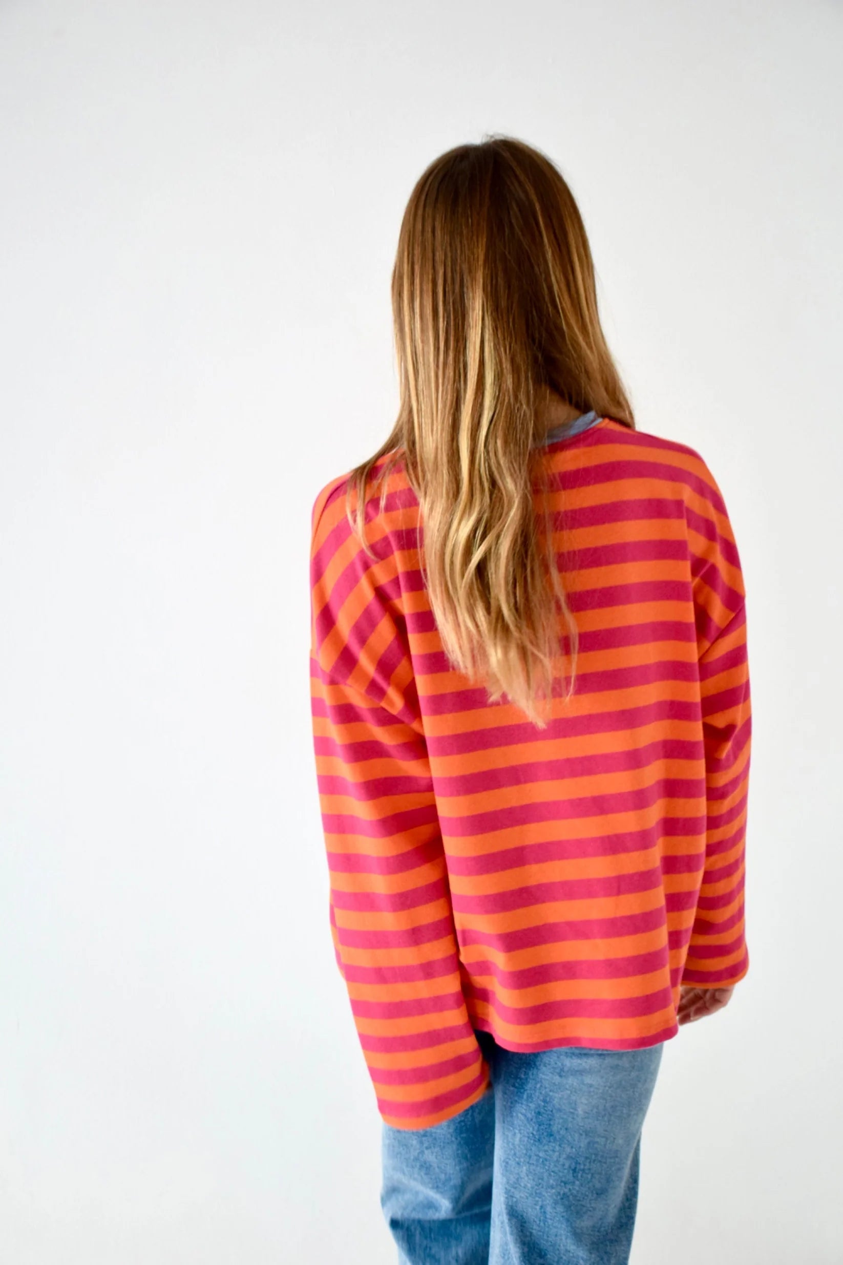 Mindtraveler Shirt Nuria - Fuschia and Orange