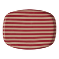 Dienblad Coffee 30 cm - Bordeaux gestreept