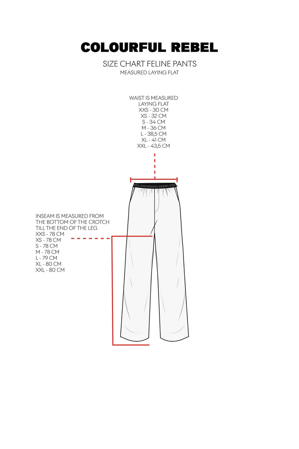 Feline broek met rechte pijpen | Zwart
