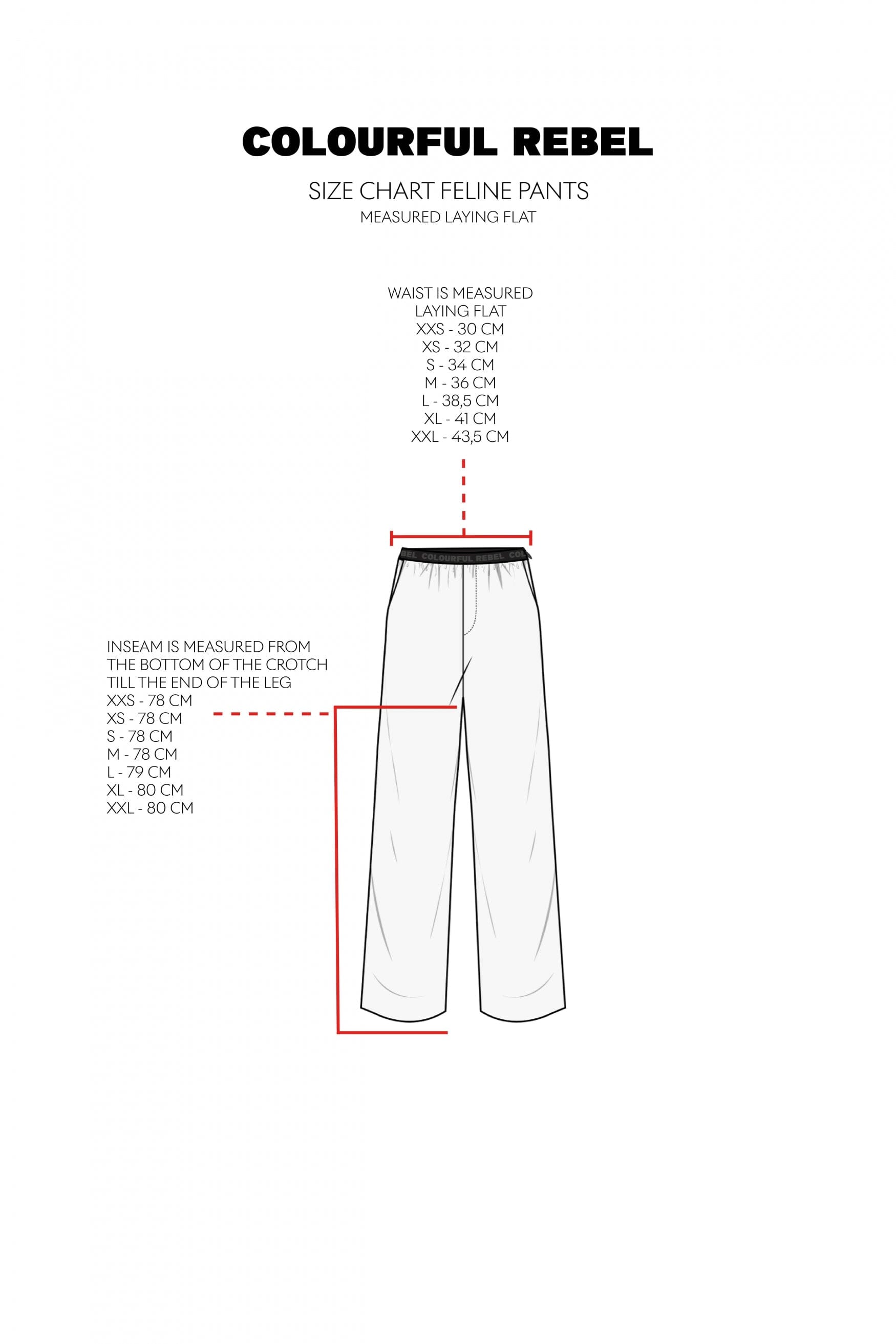 Feline broek met rechte pijpen | Zwart
