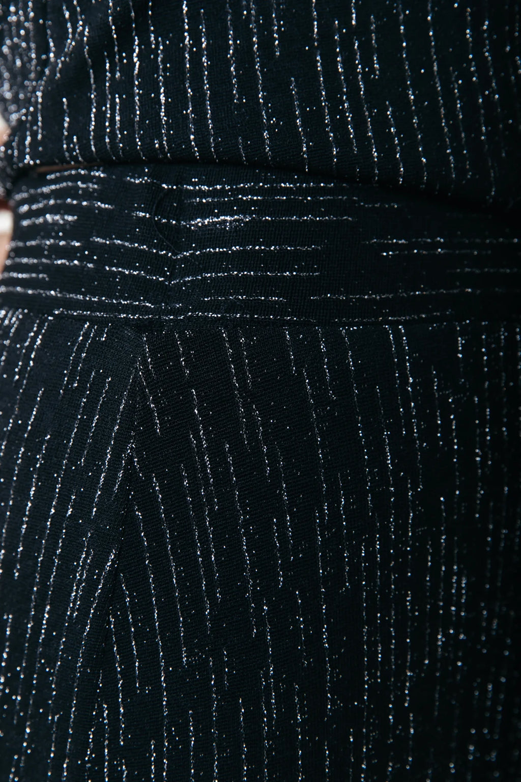 Flare broek - Metallic zilver