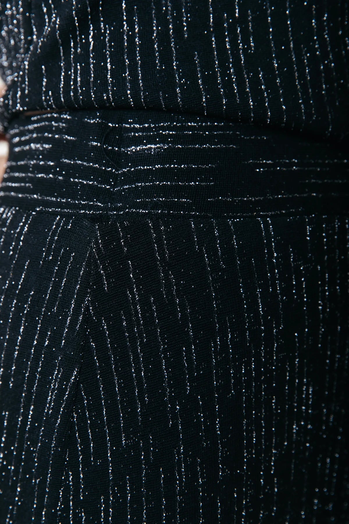 Flare broek - Metallic zilver