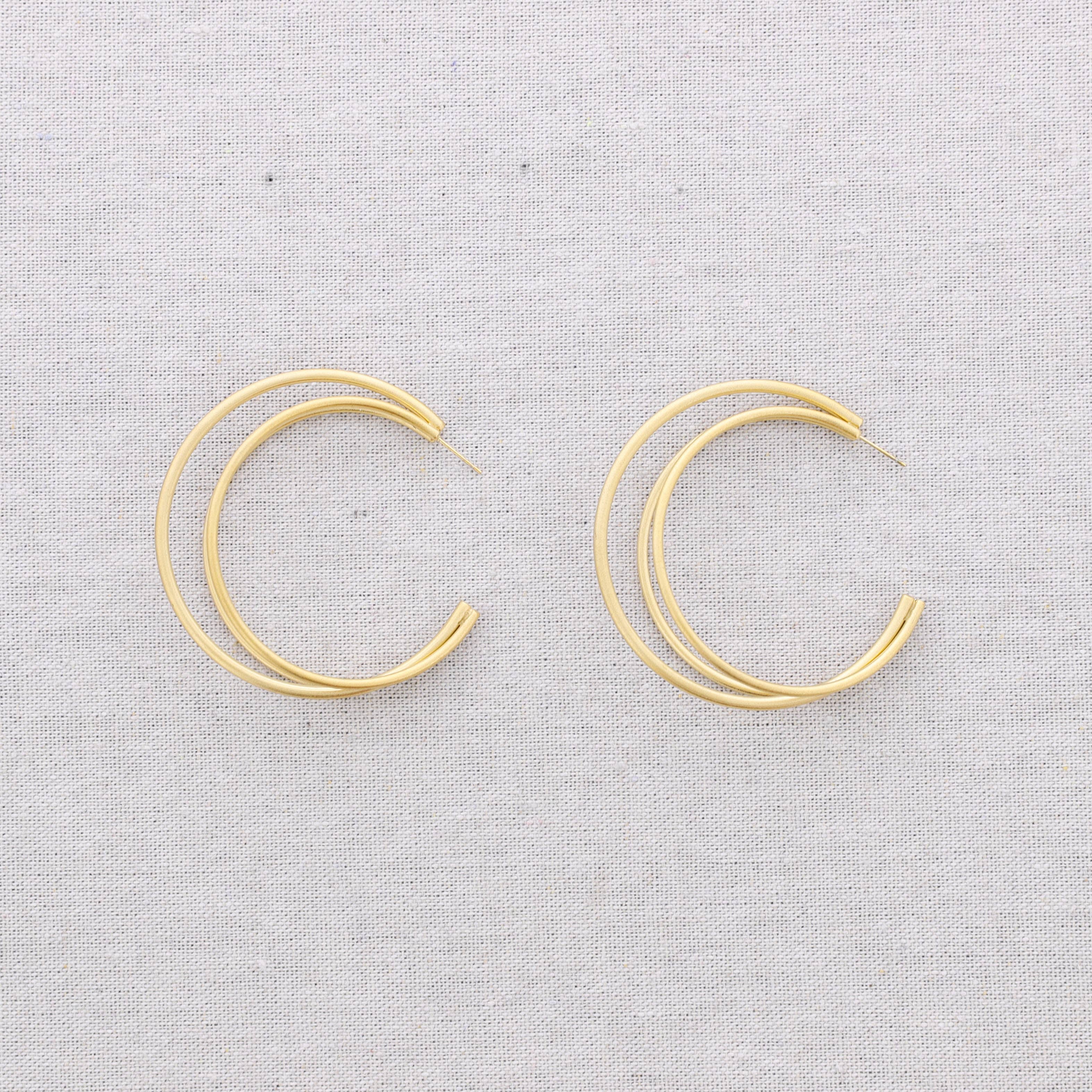 Oorringen Triple Hoop