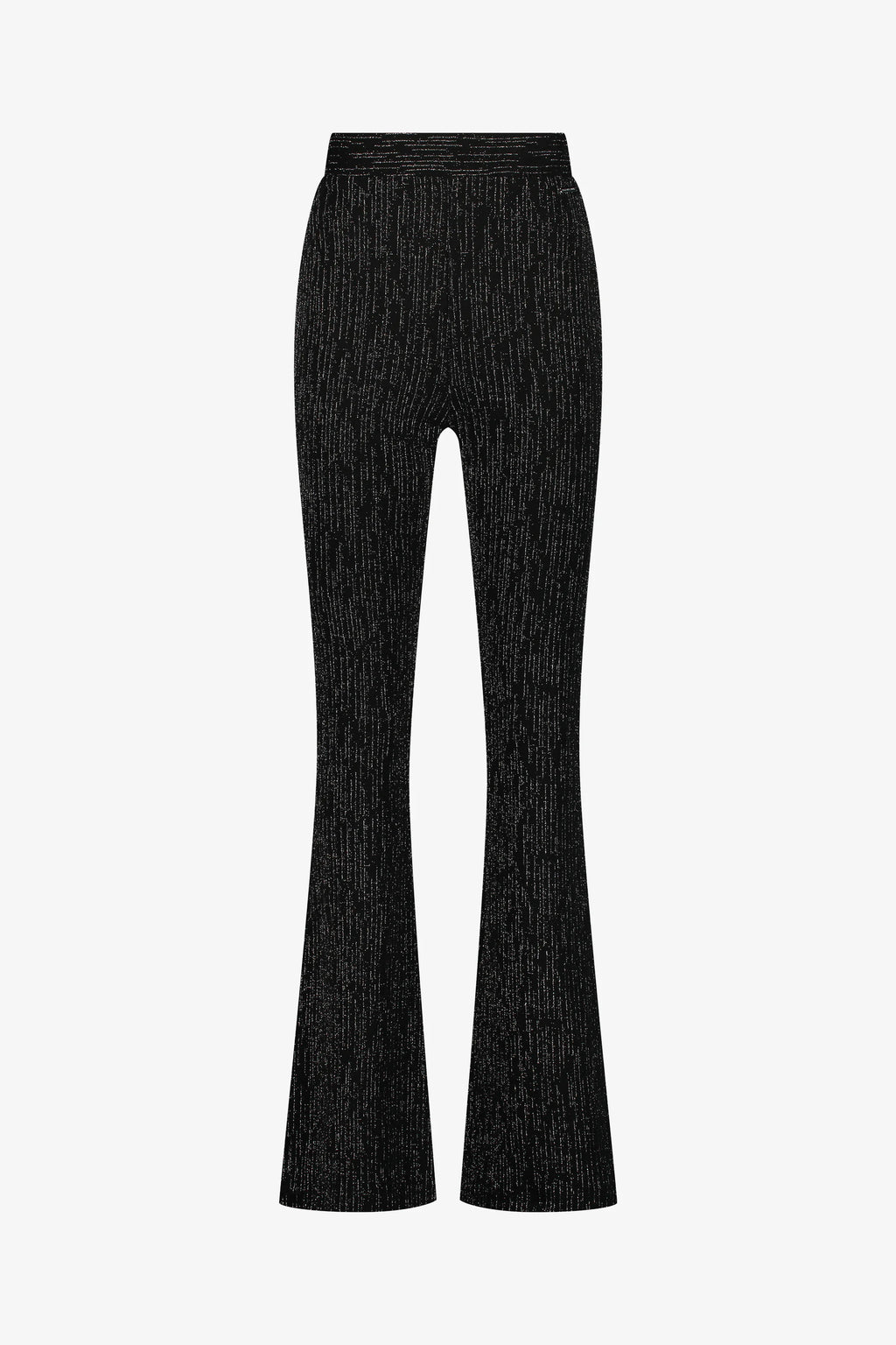 Flare broek - Metallic zilver