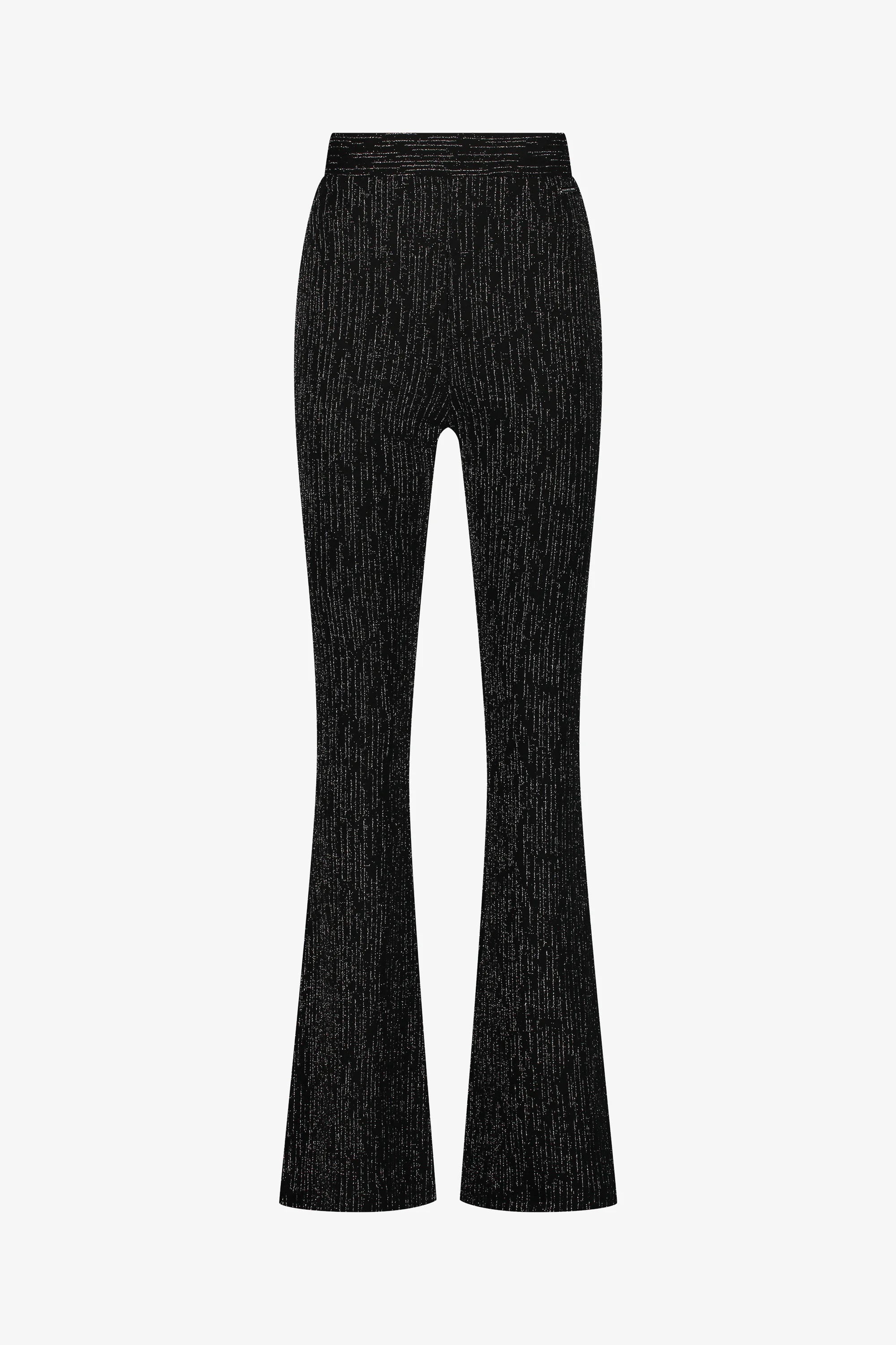 Flare broek - Metallic zilver