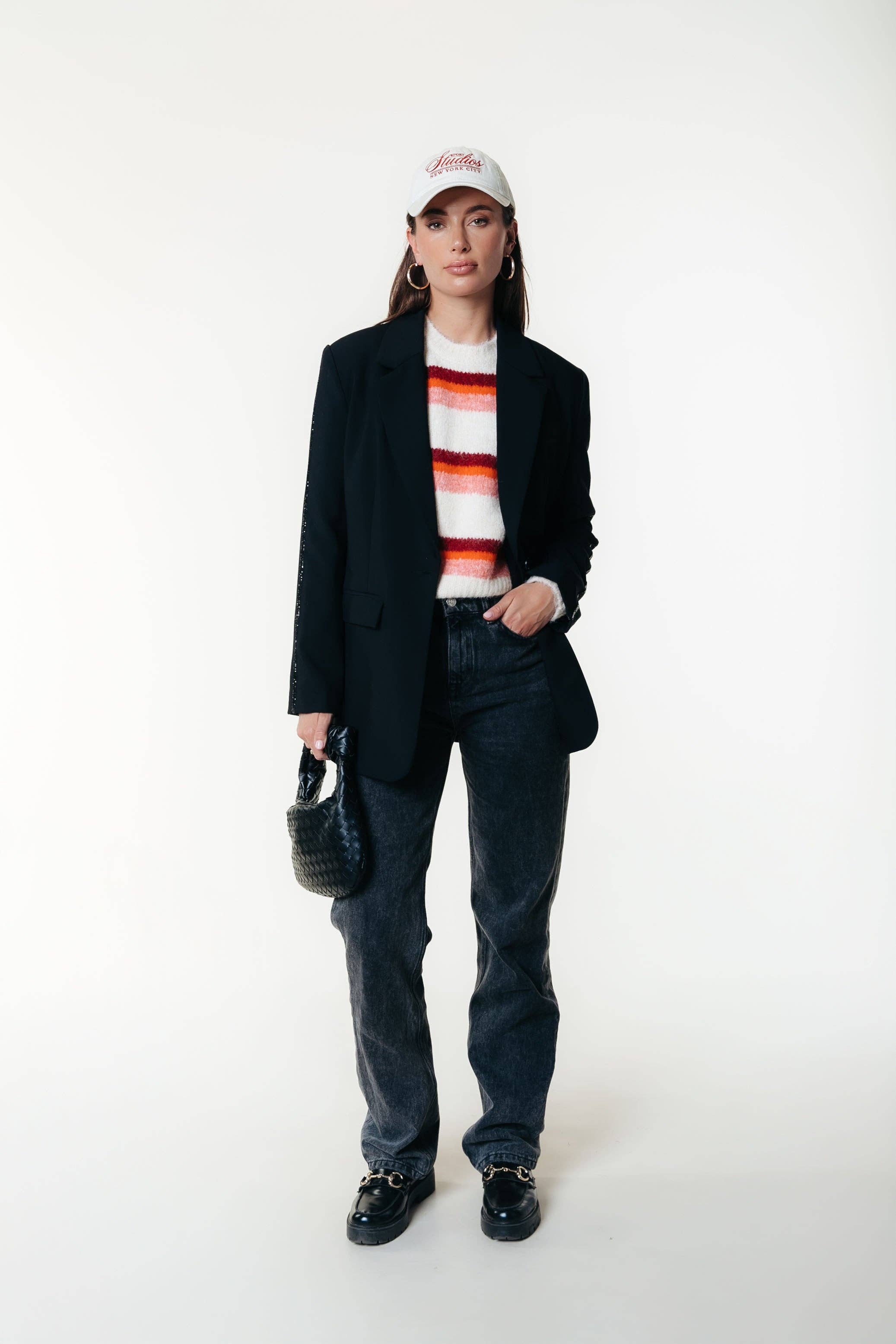 Olivia Multi Stripe Crewneck Gebreide Trui - Multicolor