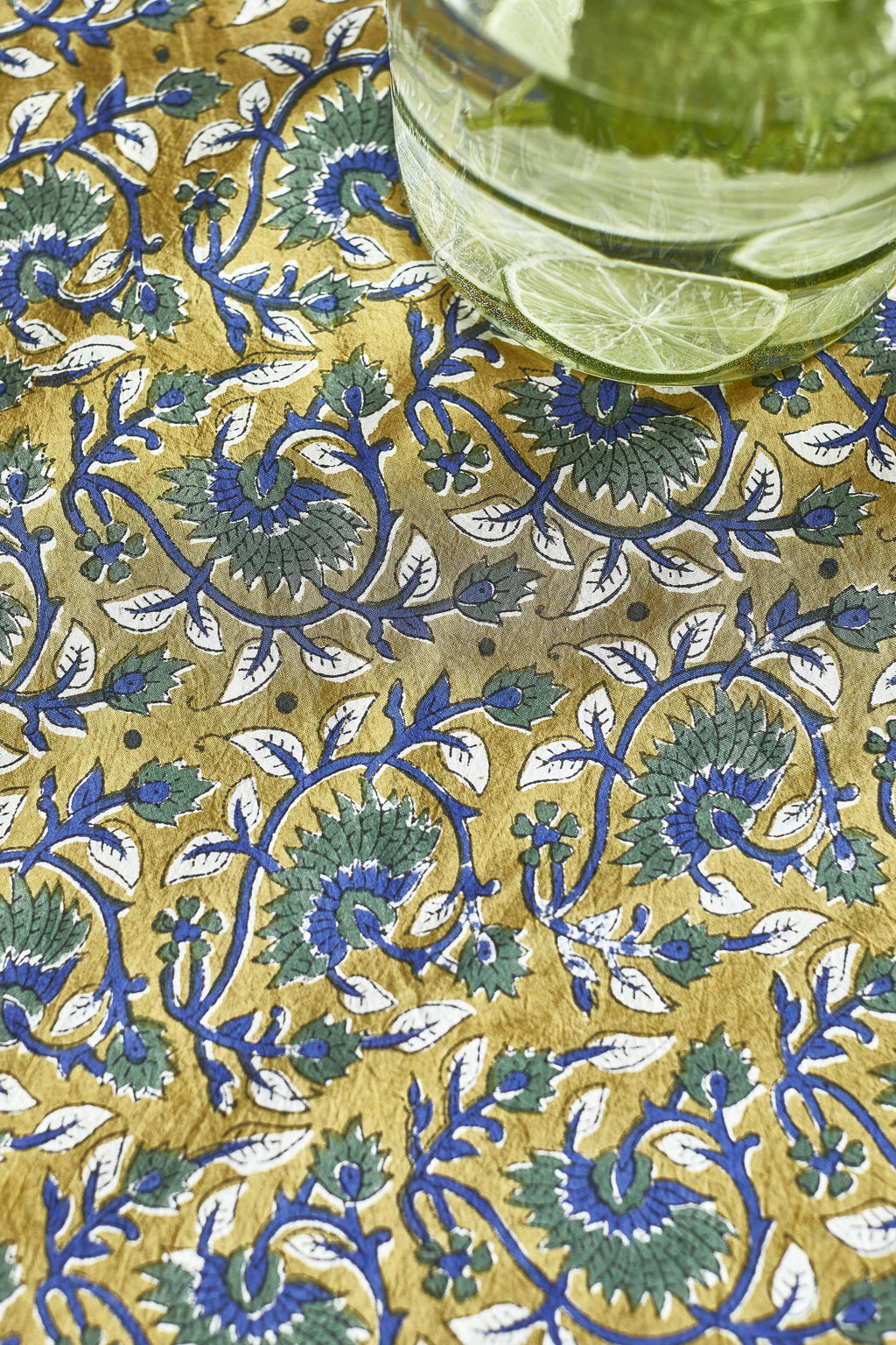 Tafelkleed - Lotus Curry Bloemenprint