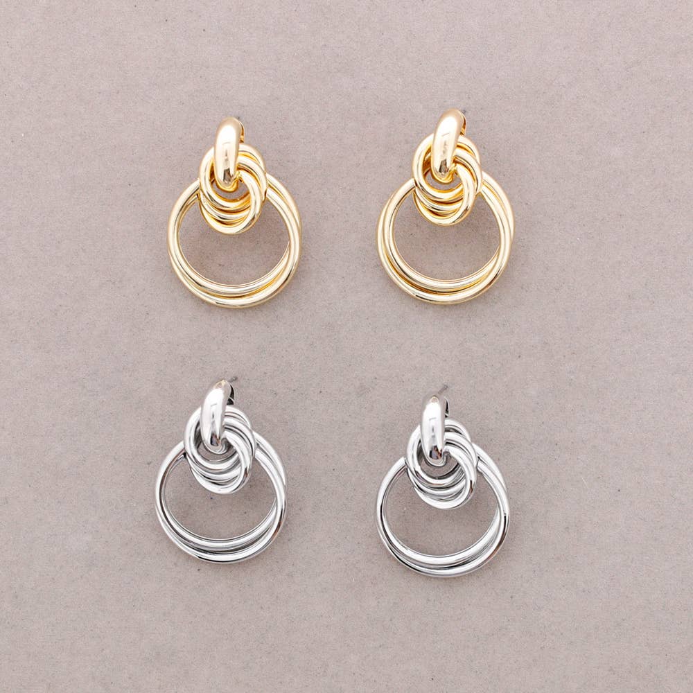 Oorbellen - Gevlochten Ringen